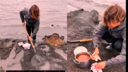 Watch viral: Icelandic man bakes bread underneath