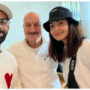 Anushka Sharma, Virat Kohli meet Anupam Kher at Mumbai airport