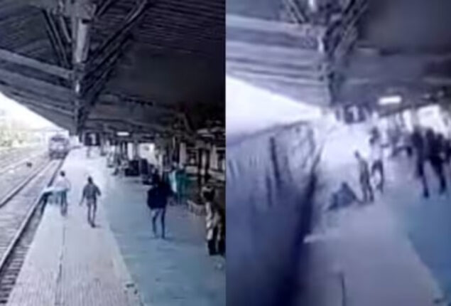MP stationmaster saves woman from train: Watch