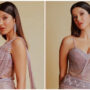Shanaya Kapoor is a glam queen in this shimmery saree