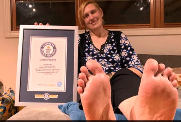 Texas woman possesses world’s largest feet, says Guinness