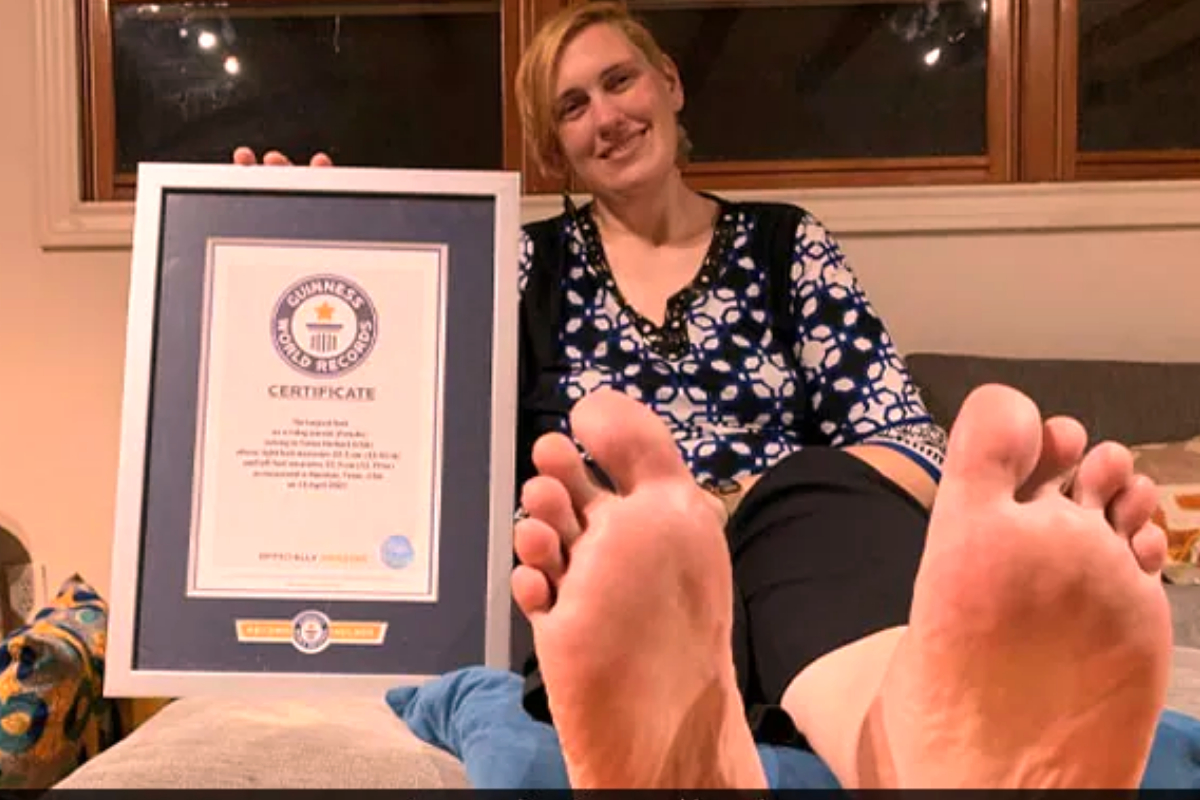 woman world largest feet