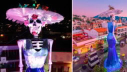 Mexican city breaks world record with 74-foot Catrina statue