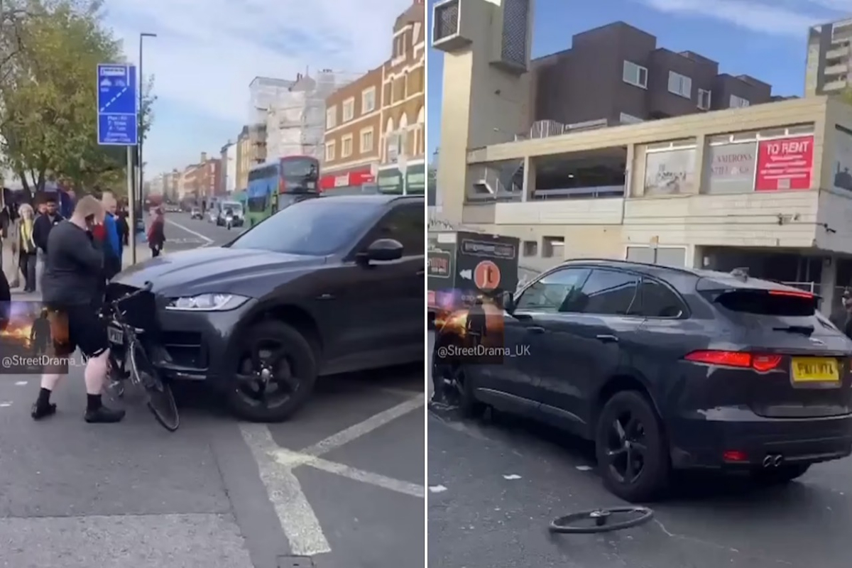 SUV driver hits cyclist
