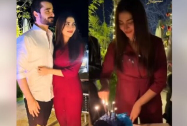 Naimal Khawar celebrates her birthday with Hamza Ali Abbasi