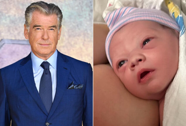 Pierce Brosnan celebrates the birth of his fourth grandchild