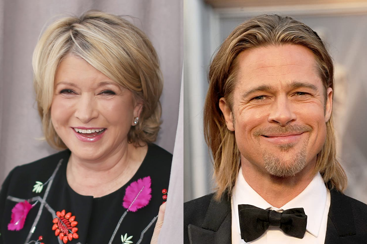 martha stewart brad pitt