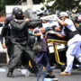 Thai police and protesters gets into violent altercation