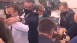 Watch viral: Emmanuel Macron was slapped by lady in transit