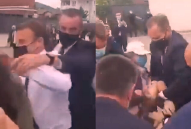 Watch viral: Emmanuel Macron was slapped by lady in transit
