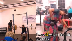 Watch viral: Saree-clad old women and her bahu go to gym