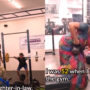 Watch viral: Saree-clad old women and her bahu go to gym