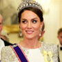 Kate Middleton is a vision in royal purple before a glamorous banquet