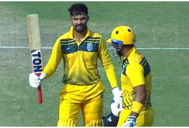 Indian cricketer strikes seven sixes in one over: WATCH