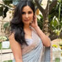 Katrina Kaif wearing a saree designed by Manish Malhotra