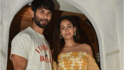 Mira Rajput wears an off-shoulder midi dress 
