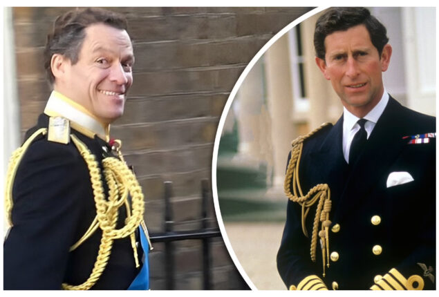 Dominic West resembles King Charles in uniform on ‘The Crown’