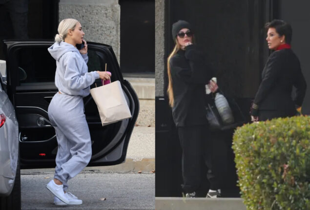 Kardashians gather for a family reunion as Kim settles divorce