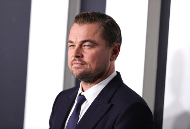 Leonardo DiCaprio enjoys a late-night party with models at an Art Basel event