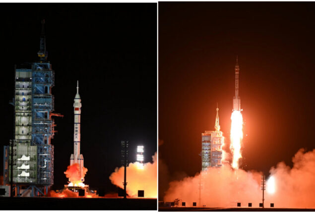 China launches Shenzhou-15,