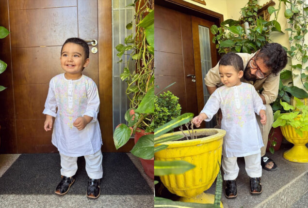 Adorable Friday pictures of Yasir Hussain with son Kabir Hussain