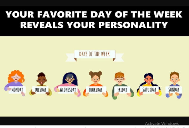 Your Weekday Choice Reveals Your True Personality