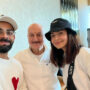 Anupam Kher meets Anushka Sharma and Virat Kohli in Mumbai