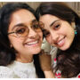 Keerthy Suresh and Janhvi Kapoor bump into each other in Hyderabad