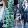 Kim Kardashian sports Yeezy slides as she enjoys shopping with her daughter North