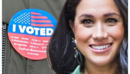 Meghan Markle votes in the midterm elections in California and shares a “I voted” sticker