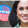 Meghan Markle votes in the midterm elections in California and shares a “I voted” sticker