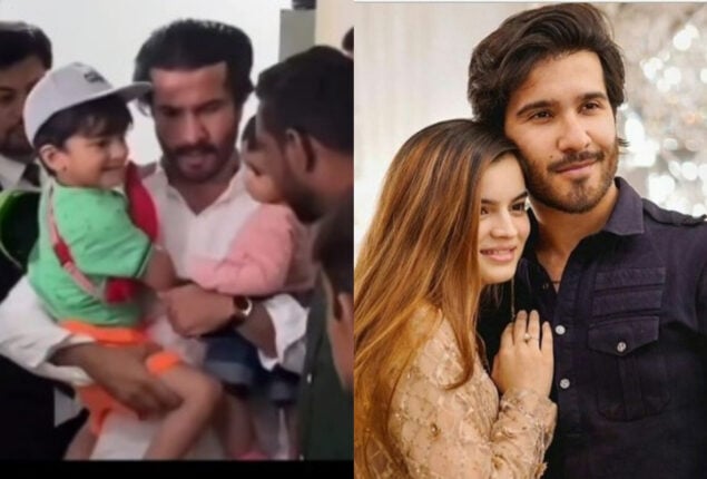 Feroze Khan meets his children in family court after divorce