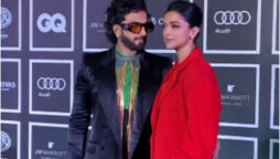Deepika Padukone and Ranveer Singh attend an award show