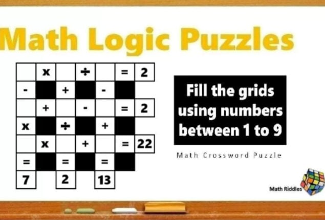 Math Riddles: Hard math only 1% can solve this crossword puzzle 