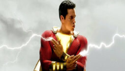 Zachary Levi returns as  Electric DC Hero in the “Shazam 2” poster