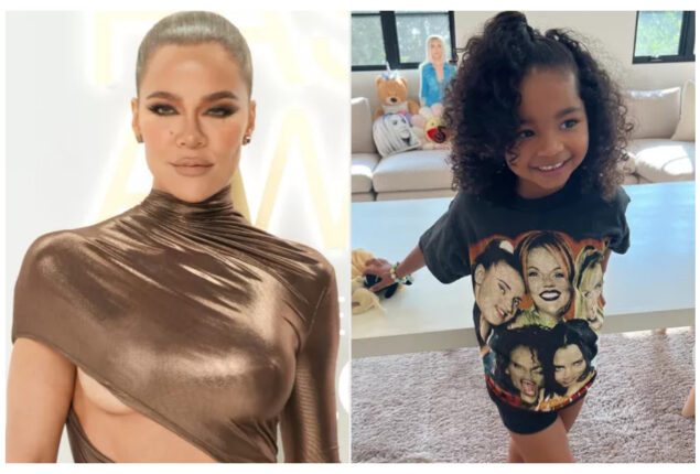 ‘Dancing in a Spice Girls T-Shirt’ Khloé Kardashian Daughter