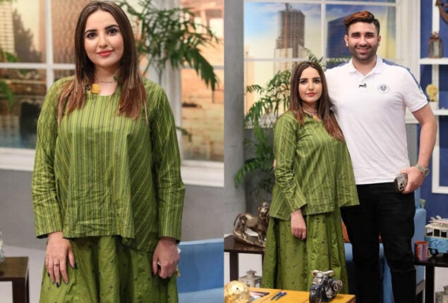 Pictures of TikToker Hareem Shah with her husband goes viral