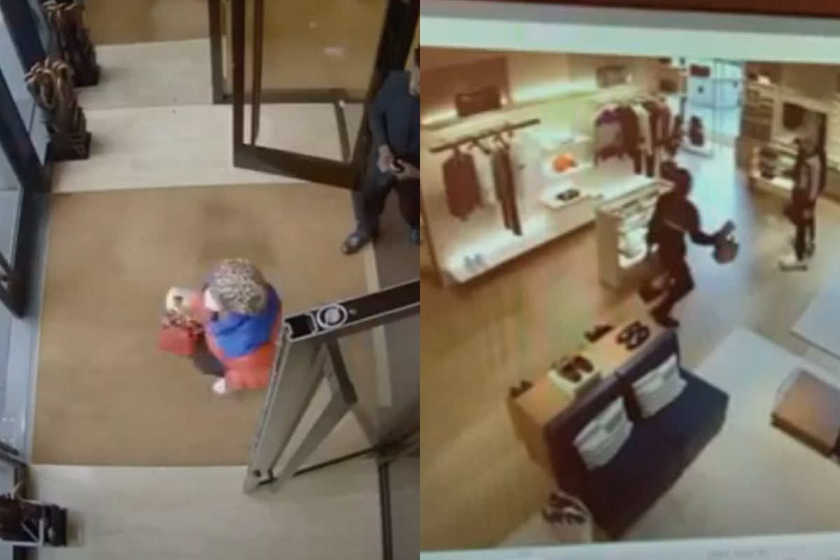 Thief knocks himself