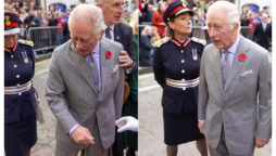 A video shows how King Charles and Camilla reacted to the hecklers
