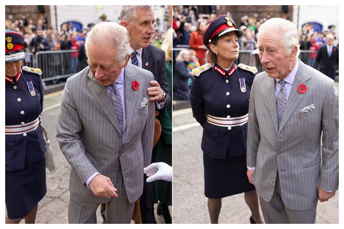 A video shows how King Charles and Camilla reacted to the hecklers