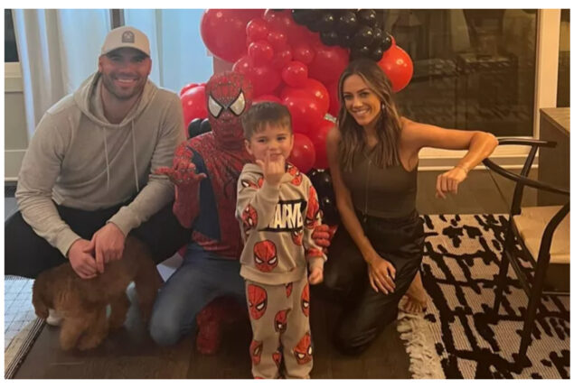 Ex-couple Mike and Jana Kramer reunite for son’s 4th birthday