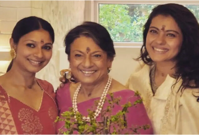 Kajol looks gorgeous with mom Tanuja and Tanishaa