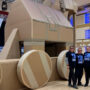 Giant cardboard sets a new Guinness World Record in England 