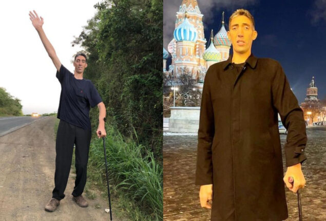 World tallest man leaves Russia for Florida after failing to find love