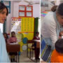 Priyanka Chopra meets Lucknow schoolgirls in a Chikankari outfit
