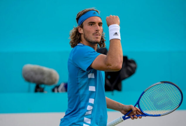 Stefanos Tsitsipas clinches victory over Evans at Paris Masters