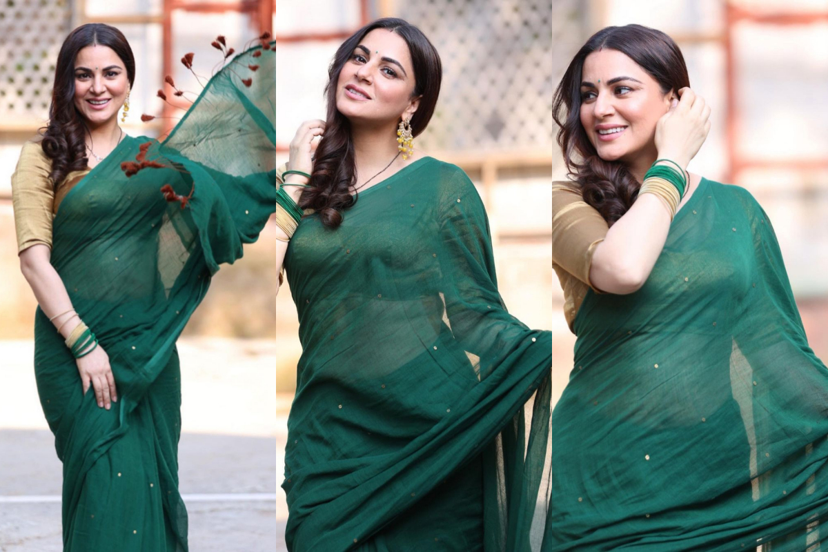 Shraddha Arya looks beautiful mehendi ceremony in a purple yellow lehenga  see her engagement ring noddv - श्रद्धा आर्या के हाथों में रची मेंहदी,  पर्पल-येलो लहंगे में सजी एक्‍ट्रेस ने ...