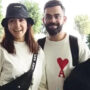 Anushka Sharma twins with Virat Kohli at Mumbai airport