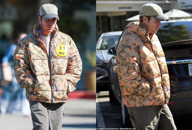 Justin Bieber spotted walking solo in Bel Air