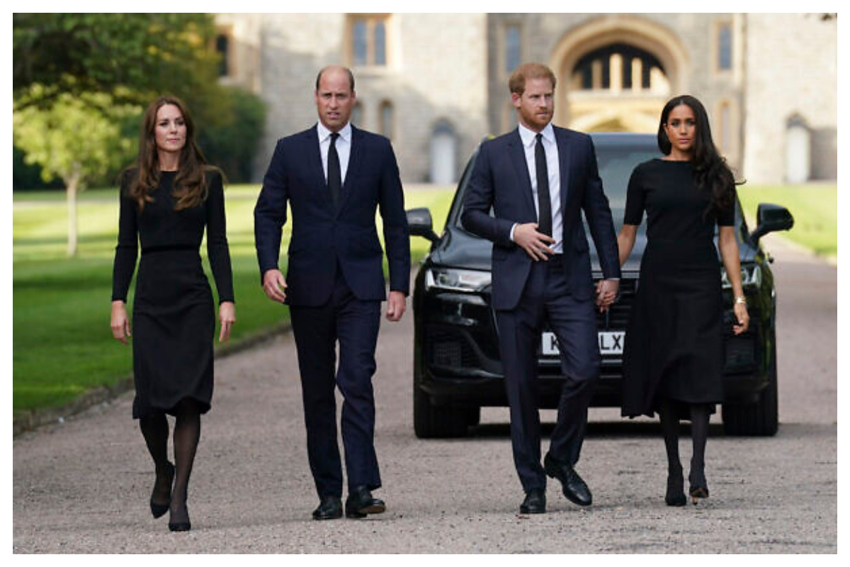 Prince William, Kate, Harry, and Meghan made a "genuine move" after the Queen's death